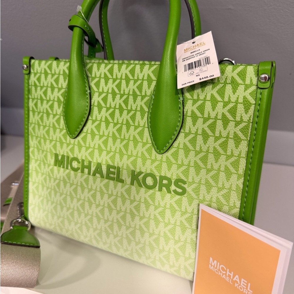 Michael Kors Lime Green Satchel